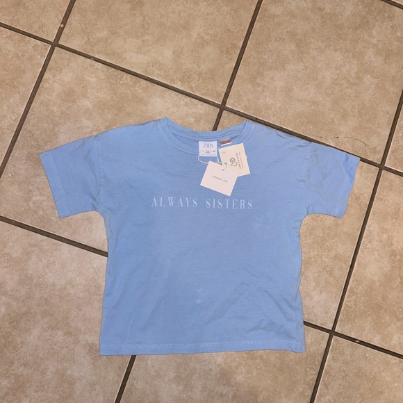 Zara “always sisters” tee size 2/3 - Picture 1 of 3